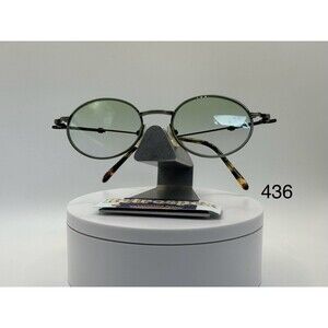 Vintage Eyeglasses NOS Round Style Green Fade Lens Antique Green Frame 90s-00s